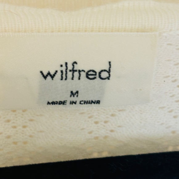 Aritzia Wilfred Soloist Sweater Long Sleeve Birch Cream SZ Medium - Picture 8 of 10